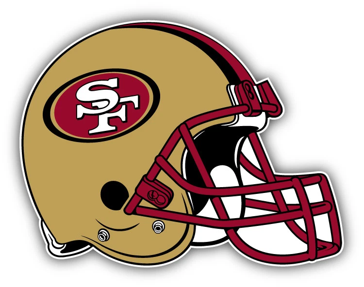 San Francisco 49ers NFL Football Helmet Logo Car Bumper Sticker 3'', 5'' or  6