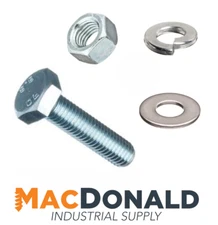 1496 PC Metric Coarse Hex Head Cap Screw Nut & Washer Grade 10.9 Zinc Assortment