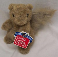 Gund Forest Animals SKEETER THE SQUIRREL 7" Plush Stuffed Animal NEW