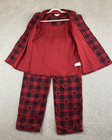 Vintage Orvis S Womens Small Thick Flannel Plaid Pajamas Two Piece Pawprint EXC — photo 5