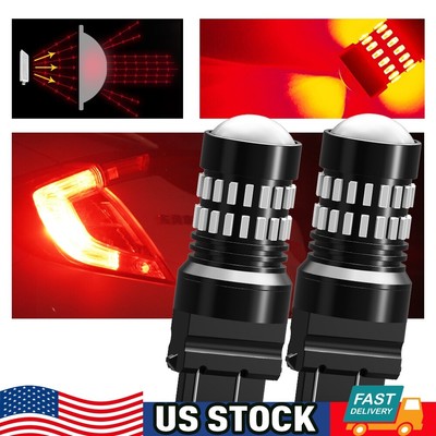 AUXITO 3157 3057 Red LED Strobe Flashing Blinking Brake Tail Light Parking Bulbs