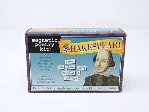 Shakespeare Magnetic Poetry Kit Over 200 Magnetized Words Word Fragments #3129