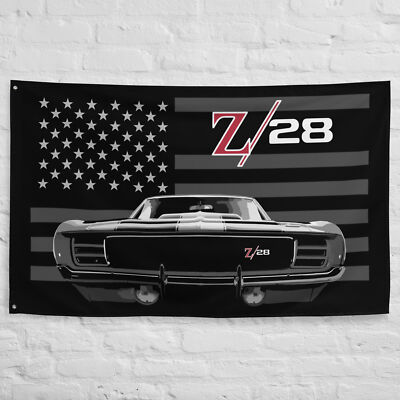 Camaro Z/28 1st Gen Z28 Muscle Car Garage Office Man Cave Banner 34.5'' x 56''