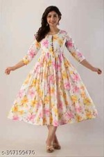 Plus size Beautiful Anarkali Rayon Kurti S to 10 XL