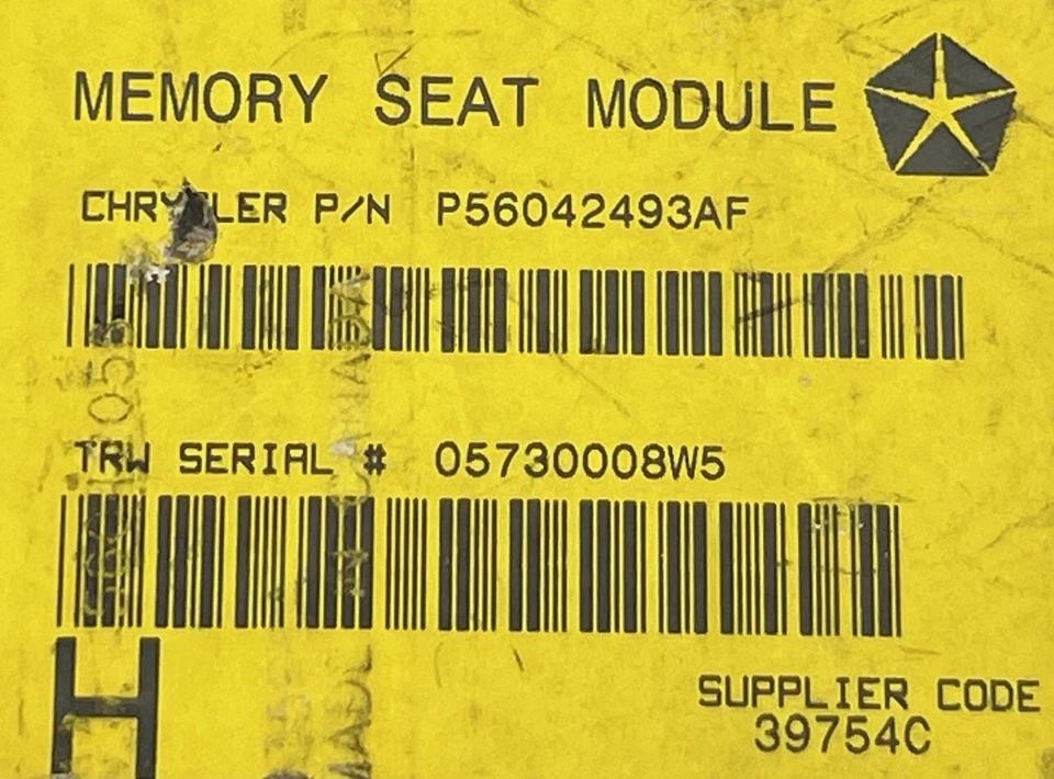 56042493AF Heated Seat Control Module for 2000-2001 Jeep Grand Cherokee Foto 3 de 3