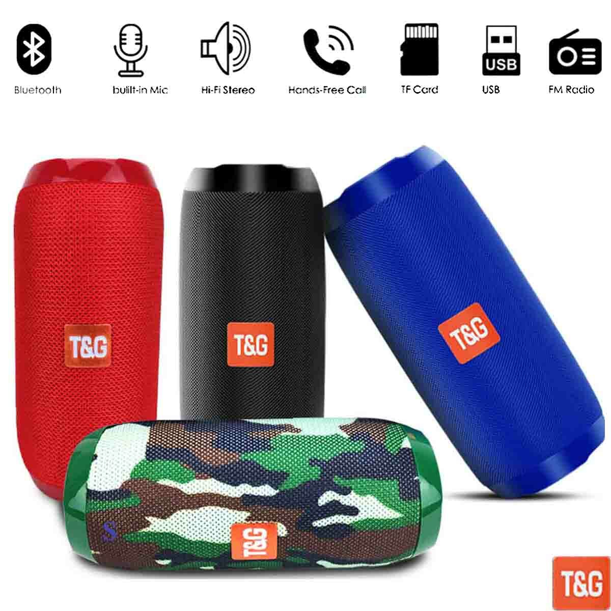 Wireless Bluetooth Speaker Bass Portable Outdoor waterproof Speaker - 4 colors-image