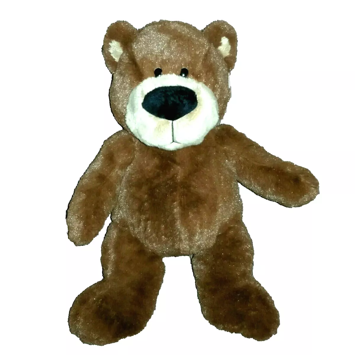 Melissa Doug Dark Brown TEDDY BEAR Soft 13in Plush Animal Tan