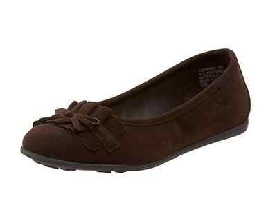 Rachel Shoes Girls' Marnie Slip-On, Brown Velvet,  Size US 13 M