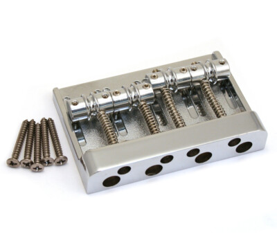 Genuine Fender Deluxe High Mass Chrome Precision/Jazz Bass Bridge 008-1460-049