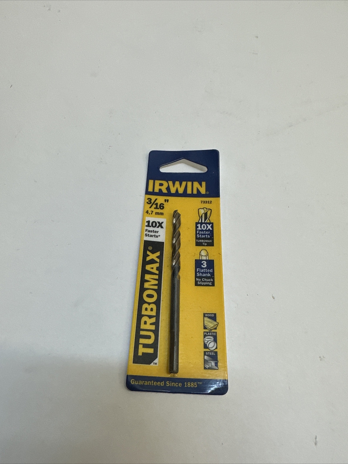Irwin Turbomax 3/16 in. S X 3-1/2 in. L High Speed Steel Drill Bit 1 pc