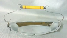 Farber Bros Brothers Krome Kraft Bakelite Handle Chrome Tray