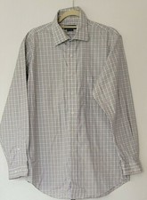LANESBORO Men's Plaid Dress Shirt, Size L, Non iron