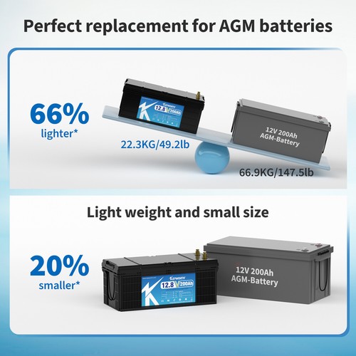 LiFePO4 Lithium Leisure Battery 12V 24V 100 300AH BMS RV Solar 20000+Cycles - Picture 67 of 83