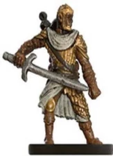 D+D miniatures 1x x1 Human Fighter Dungeons of Dread NM with Card