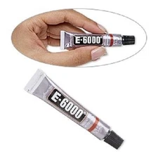 E-6000 Adhesive Glue- Crafts, Jewelry, Scrapbooking- (2) Mini Tubes 0.18 oz