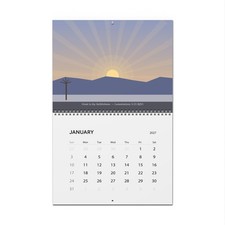 Sunrise Devotionals 2027 Wall Calendar - KJV Scripture Faith Gift