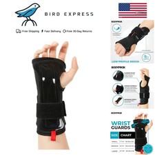 Wrist Guards for Snowboarding Skateboarding Inline Skating Adult Medium Black