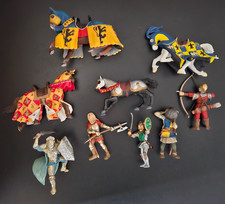 Mixed Lot of 9 Schleich Papo Knights & Horses...