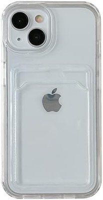 for iPhone 8/7 Plus Case, Candy Color Card Holder Clear Shockproof Soft Compatib