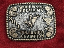 Bull Riding  X TREME  2011  RODEO CHAMPION TROPHY BUCKLE  Woodward Oklahoma  RARE  578