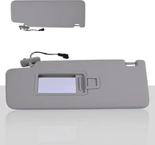 VW Tiguan Gray Left Driver Sun Visor 2018-2022 | Perfect Fit & Easy Installation