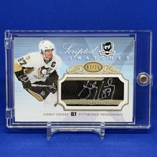 2007-08 Upper Deck The Cup Scripted Swatches Sidney Crosby Auto /25 #SS-SC