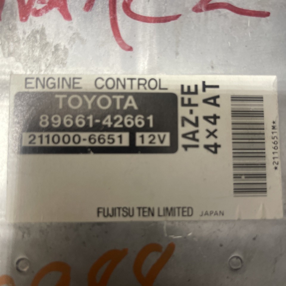 2001-04 Toyota Rav4 4x4 Engine Computer Module ECM ECU 89661-42661 OEM ...