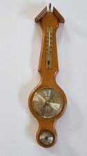 analoge Wetterstation -massiv Eichenholz- Barometer Thermometer Hygrometer