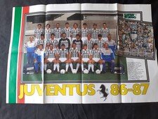 JUVENTUS CALCIO VINTAGE POSTER SQUADRA 1986 1987