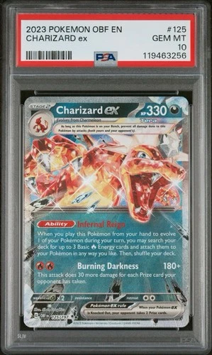 PSA 10 - Charizard EX 125/197 Obsidian Flames OBF Pokemon TCG