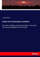 Anonymous | Codex Juris Ecclesiastici Josephini | Taschenbuch | Deutsch (2017)