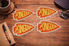 Set of 4" Kansas City Chiefs Car Window Laptop Vinyl Sticker/Decals Kingdom