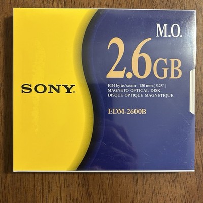 NEW Sony EDM-2600B 2.6GB 5.25 MO MAGNETO OPTICAL DISK SEALED
