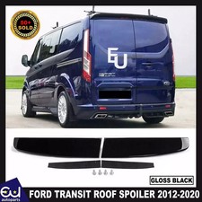 PER FORD TRANSIT CUSTOM 2012-2020 NERO LUCIDO POSTERIORE DOPPIA PORTA FIENILE