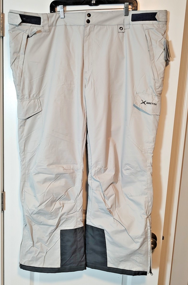 Arctix Men's Snowsports Cargo Pants, Quiet Grey, 3X-Large New