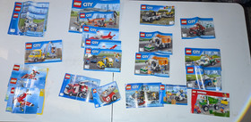 LEGO HUGE LOT 10 LBS 24 Minifigs Airplane Police Fire city 60103 60044 7893