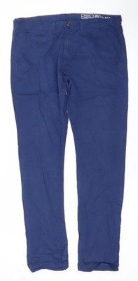 Blend Herren Chino Hose Blau M Regular Fit Baumwolle