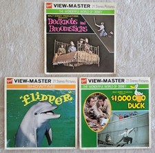 Vintage View-Masters, Bednobs Broomsticks, Flipper, 1,000,000 Duck