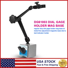 For Noga DG61003 Dial Gage Test Indicator Holder Magnetic Base 176lb Fine Adjust