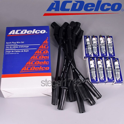 #ad OEM 8set 9748HH Wires amp; 41 962 19299585 Spark Plugs for Chevrolet 4.8L 5.3L 6.0L $59.99