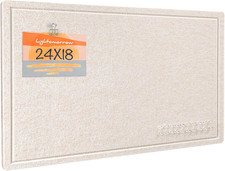 Bulletin Board, 24 X 18 Inches Decorative Felt Pin Board, Vision Board Cork Boar