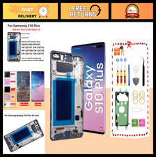 Galaxy S10 Plus LCD Display Assembly Replacement 6.4" Touch Screen Digitizer Bla
