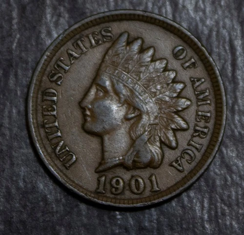 1901 Indian Cent  XF    Lot 4459