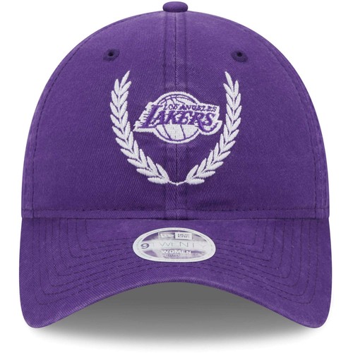 Women's New Era Purple Los Angeles Lakers Leaves 9TWENTY Adjustable Hat - Bild 2 von 6