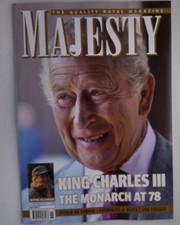 Majesty magazine Nov 2026 King Charles III @ 78, Astrid of Norway, Diana & Cath