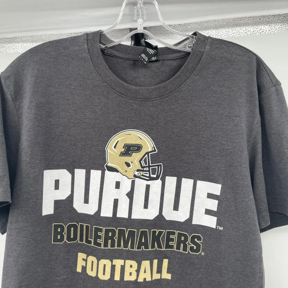 DISTRICT Men's Purdue Boilermakers Football T-Shirt Gray/Multi Size Small - Image 2 of 4