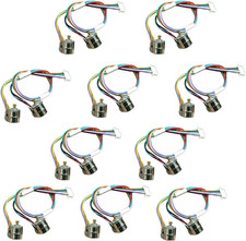 10 Pair 8Mm Micro Stepper Motor 2-Phase 4-Wire DC 5-6V with Connection Line Gea