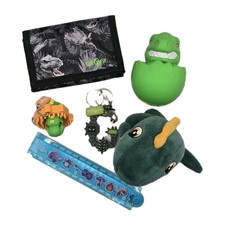 Smiggle children's dinosaur tri-fold wallet Plush Ruler Squishy Keychains