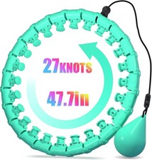 Weighted Hula Infinity Fitness Hoop for Adult Weight Loss, 2 in 1 Smart Fitness