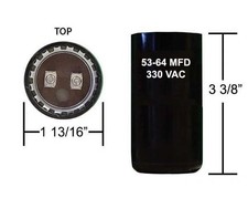 53-64 Mfd 330 Vac Motor Start Capacitor